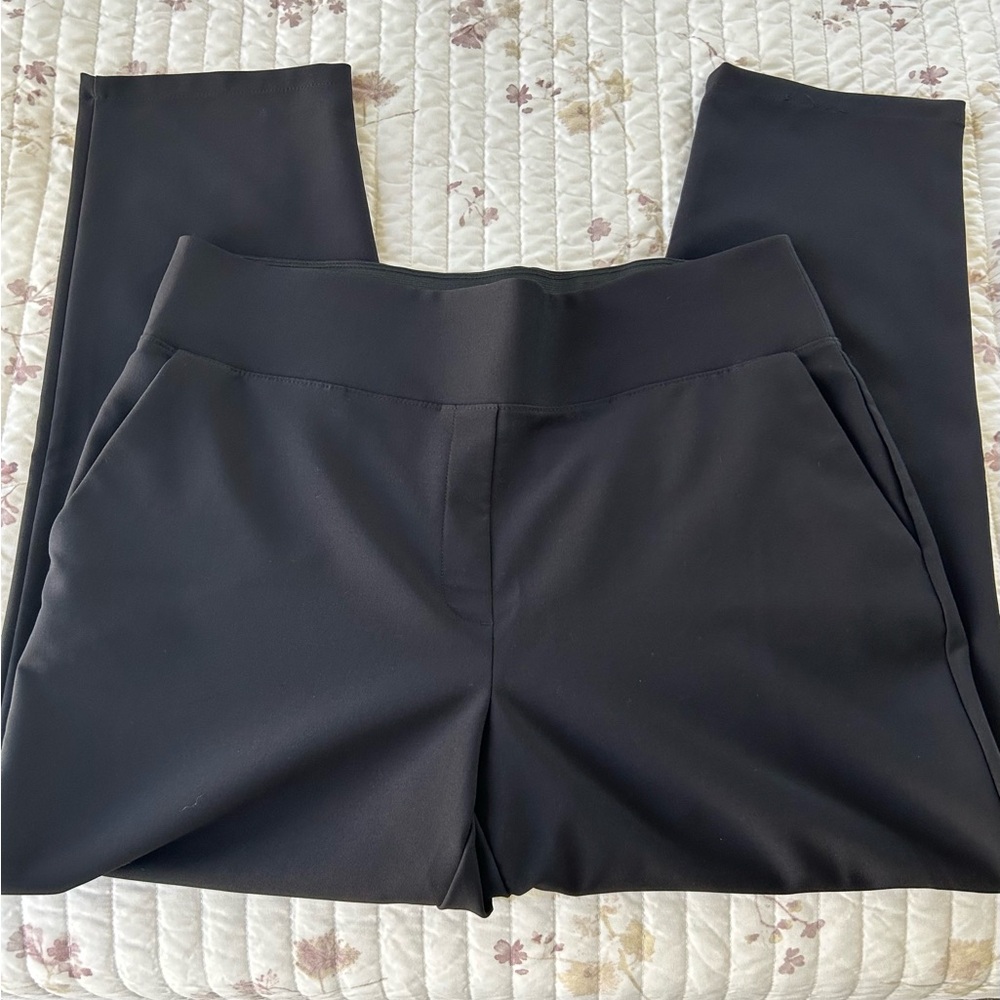 Nine West Black Straight Ankle Trouser Pants